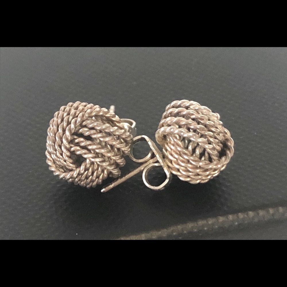 Tiffany & Co. Mesh Post Earrings